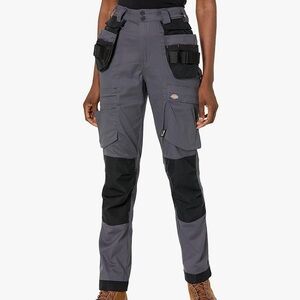 Dickies Women 34/14 Performance Workwear Trousers Cargo Pants Slim Fit High Rise